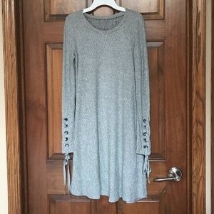 American Eagle Soft & Sexy Grey Ribbed dress